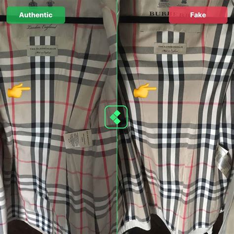 how to spot a fake burberry leather jacket|burberry coat false.